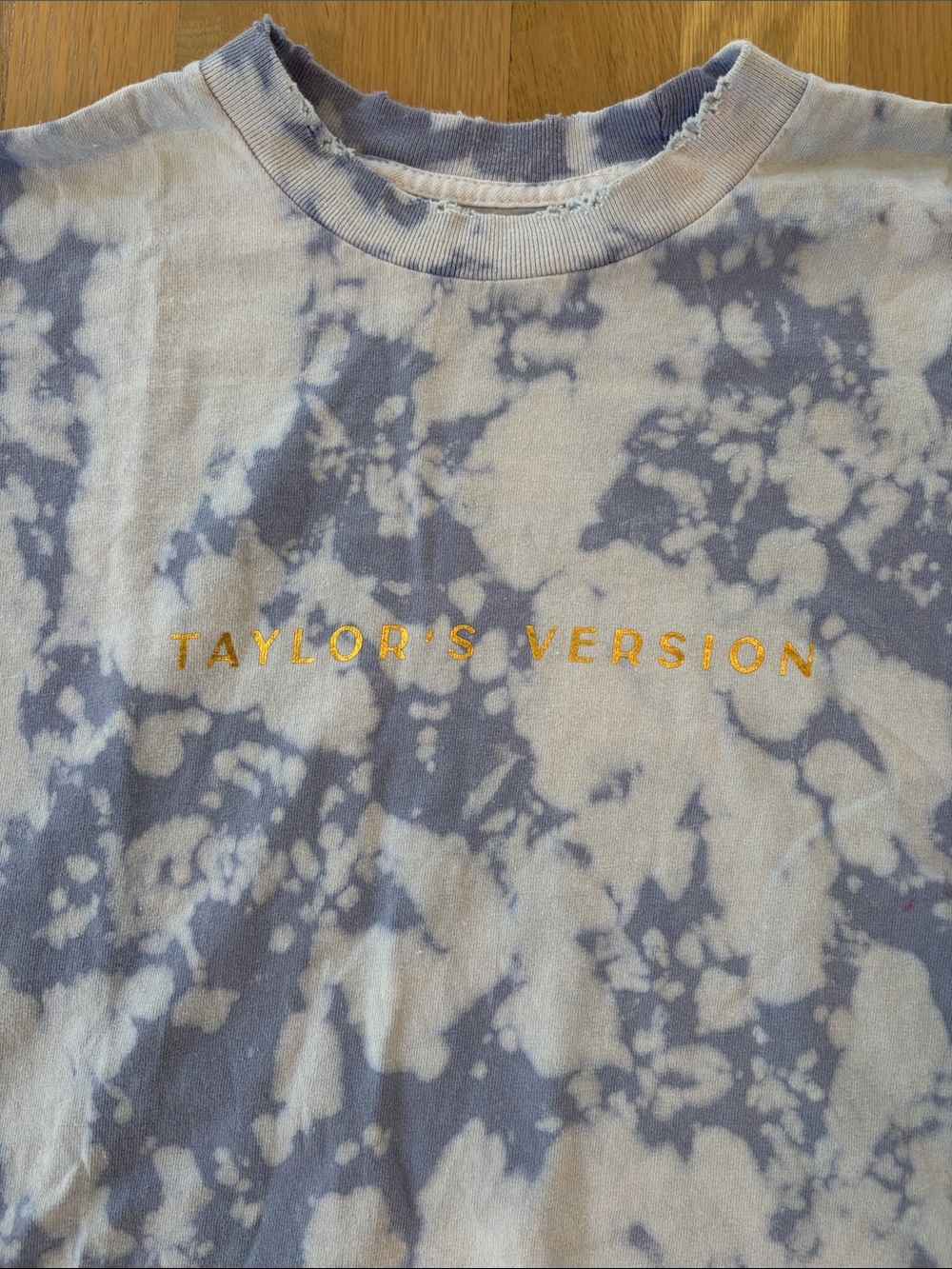 Speak Now Taylor's Version Tie-Dye Crewneck Tee - Lavender & White